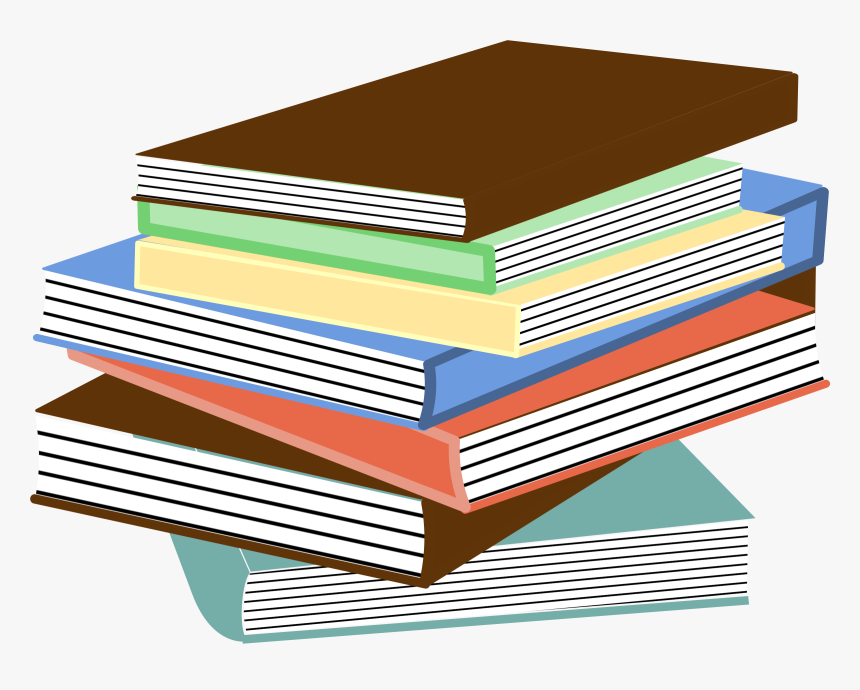 Book Clipart Stack - Stack Of Books, HD Png Download, Free Download