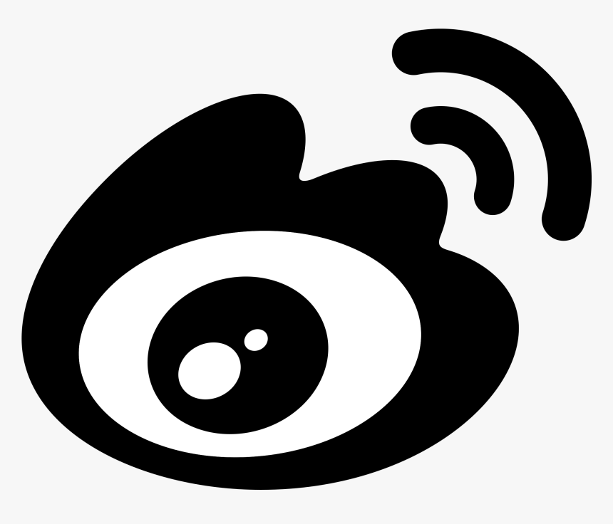 Weibo Logo Black - Sina Weibo Logo Vector, HD Png Download, Free Download