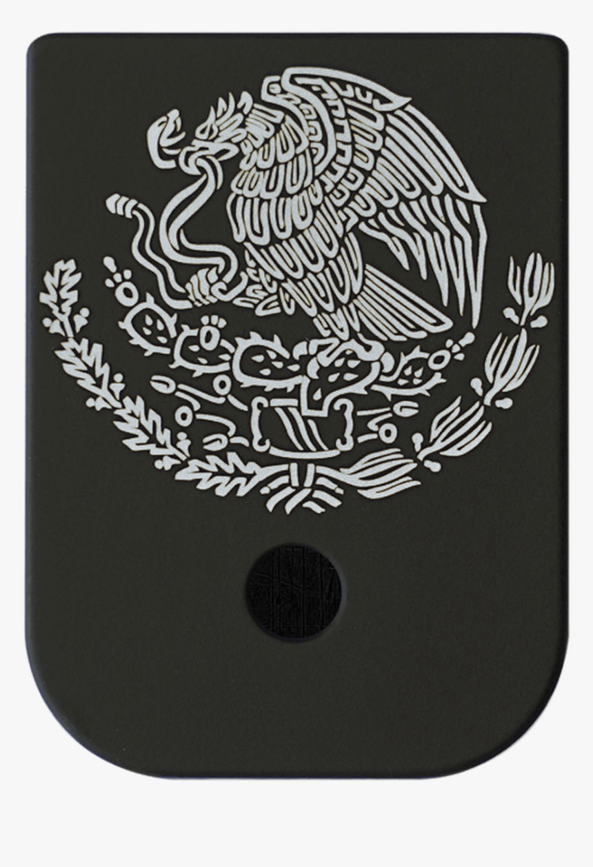 Mexican Eagle Titanium Black Traditional Finish Mag - Mexican Coat Of Arms Sticker, HD Png Download, Free Download