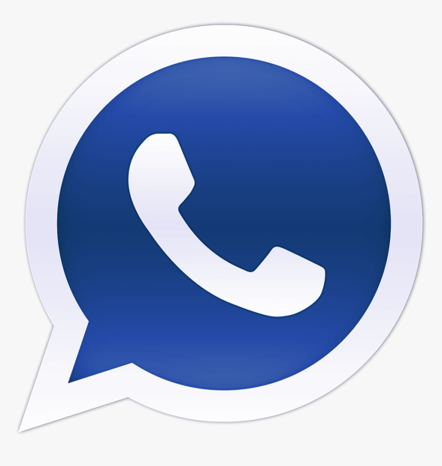 Blue Whatsapp Logo Clip Art - Whatsapp Png Transparent Background, Png Download, Free Download
