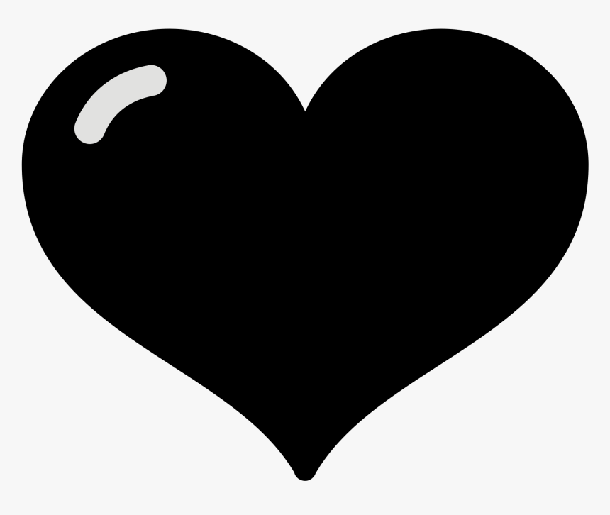 Transparent Glitter Emoji Png - Heart Black Image Hd, Png Download, Free Download
