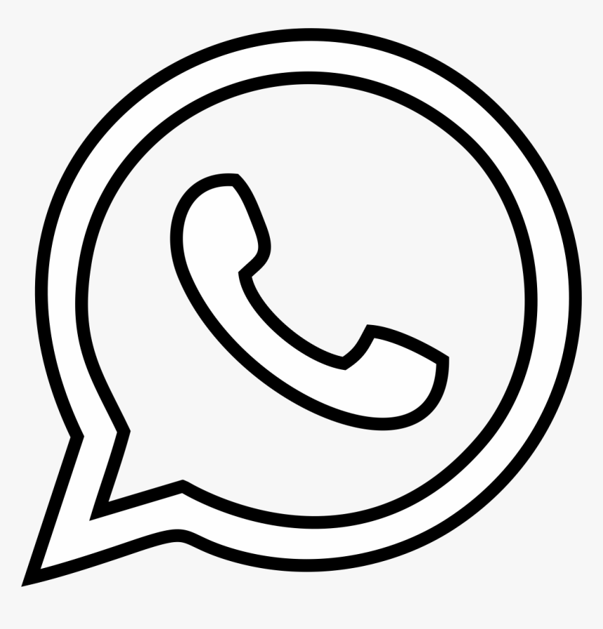 Whatsapp Logo Black And White, HD Png Download, Free Download