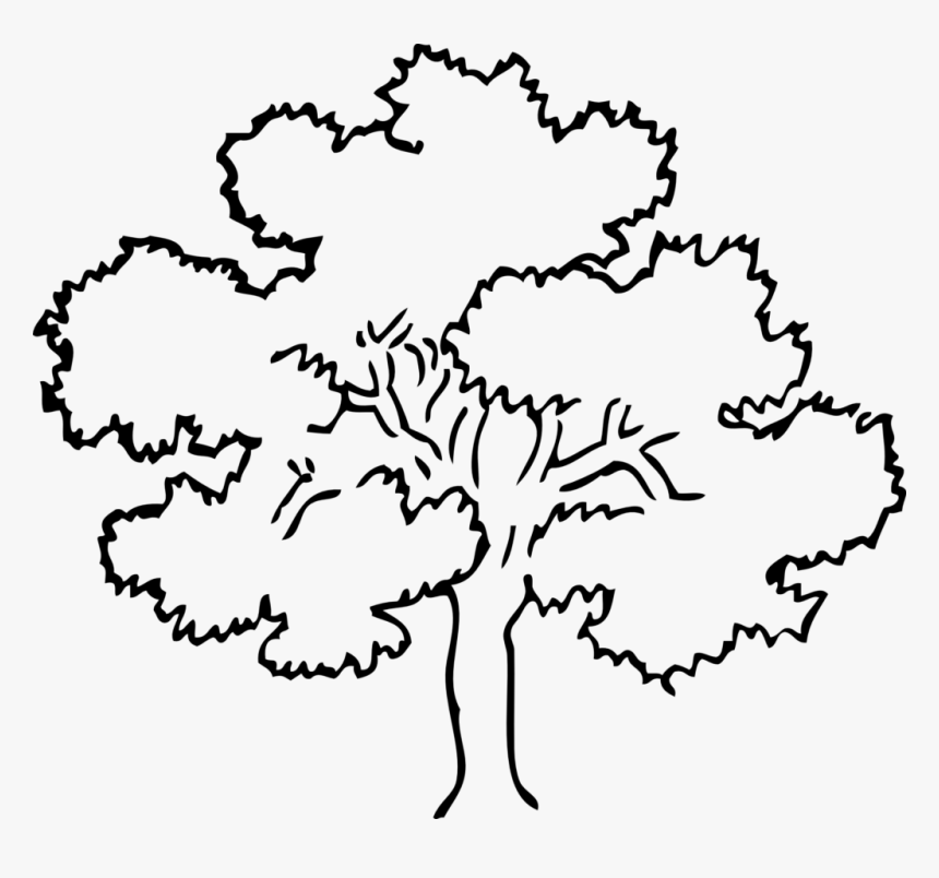 Tree Clipart Black And White, HD Png Download, Free Download