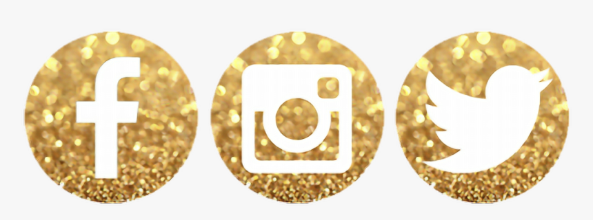 Thanks 4 Using, New Sticker In Making Follow Me @eriqnas92 - Gold Social Media Logos Png, Transparent Png, Free Download