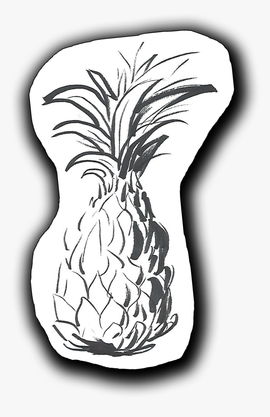 Transparent Black And White Pineapple Png - Pineapple, Png Download, Free Download