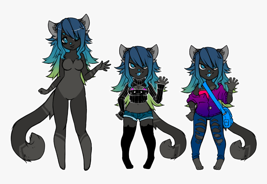 Anthro Cat Girl Auction - Anthro Anime Cat Girl, HD Png Download, Free Download