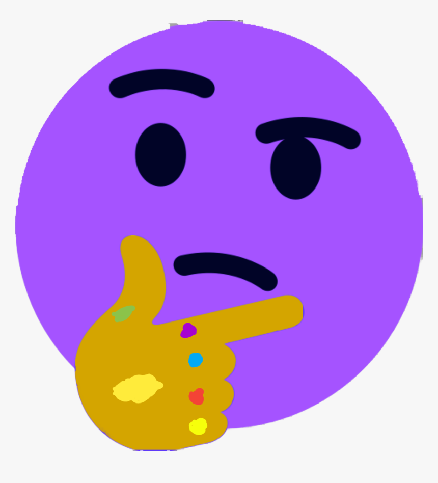 Thanos Thinking Emoji, HD Png Download, Free Download