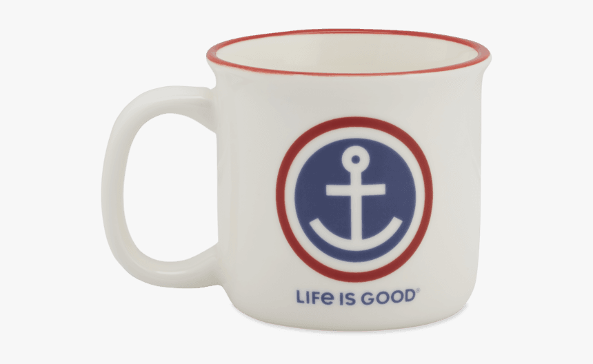 Anchor Coin Happy Camper Mug - Coffee Cup, HD Png Download, Free Download