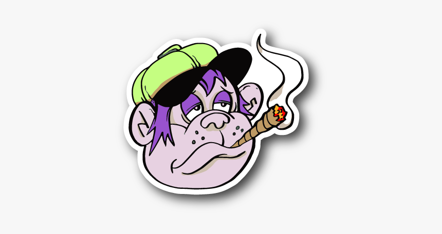Smoking Clipart Joint Smoke - Cartoon Smoking A Blunt, HD Png Download, Free Download