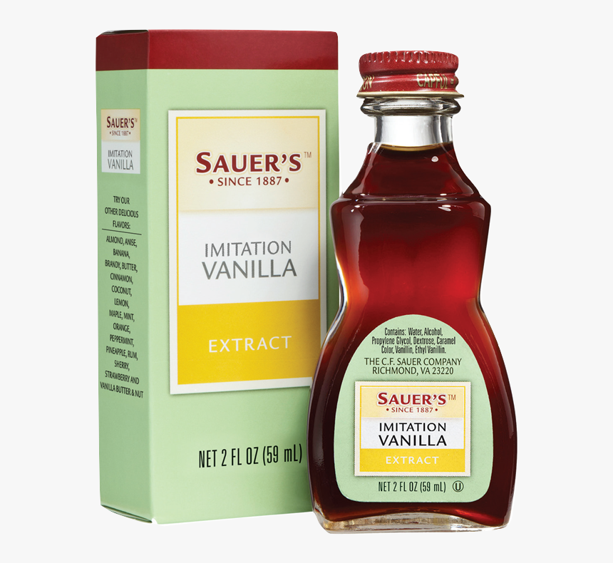 Imitation Vanilla Extract - Sauers Vanilla Extract, HD Png Download, Free Download