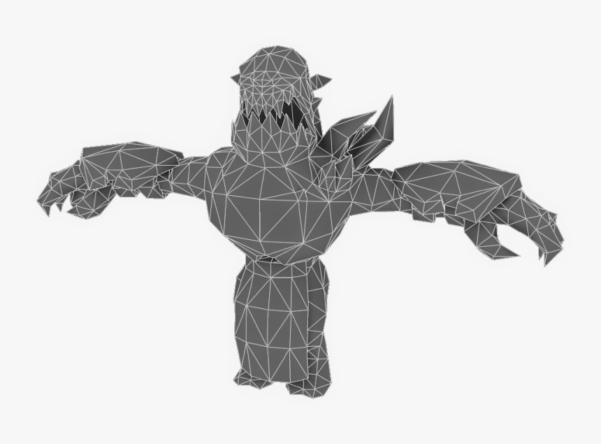 Transparent Demon Hand Png - Demon Low Poly Png, Png Download, Free Download