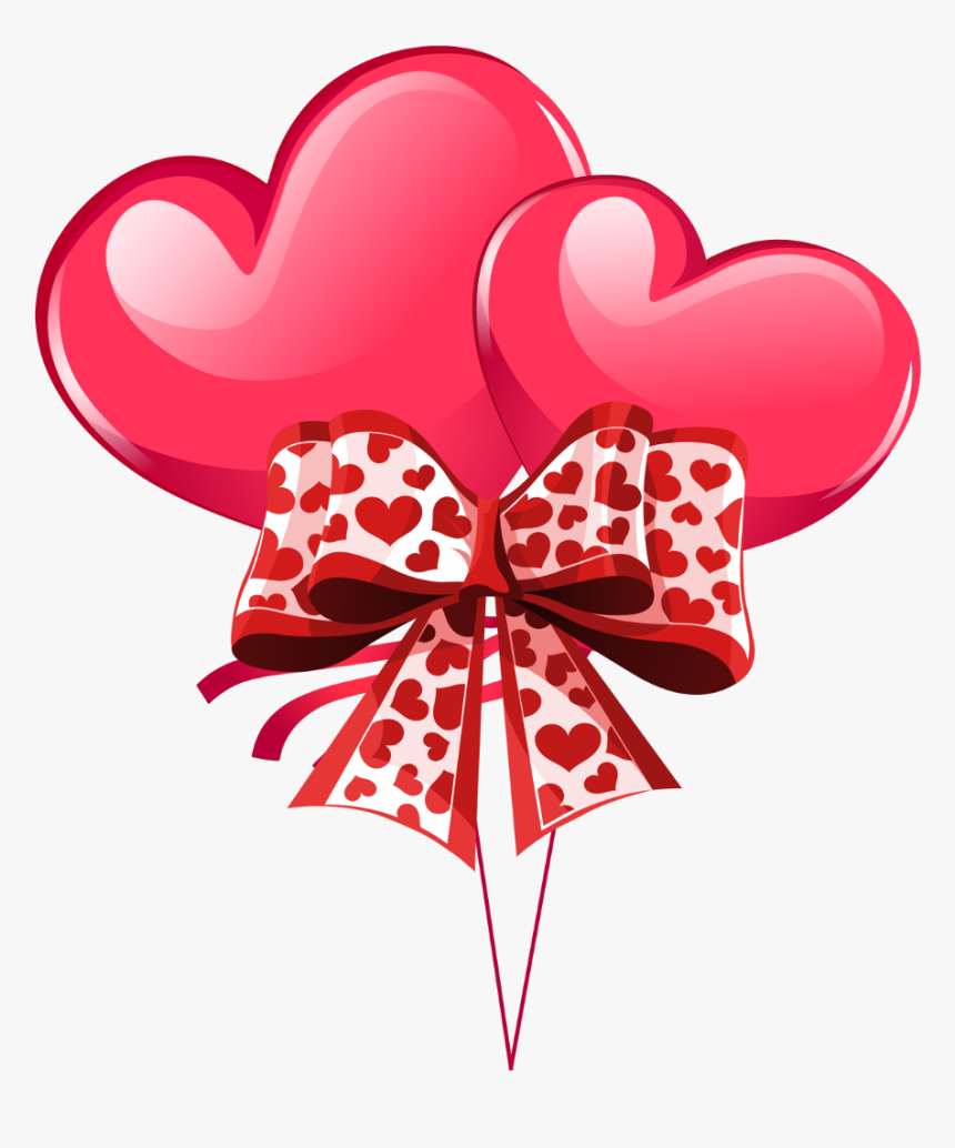 #hearts #heart #ribbon #bow #valentine#freetoedit - Heart Ribbon Red And White, HD Png Download, Free Download