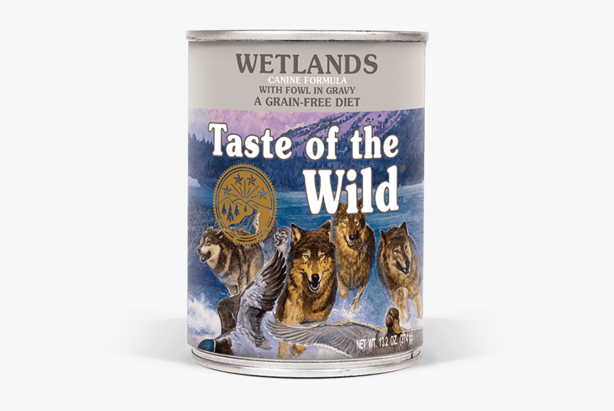 Wetlands Canine Formula With Fowl In Gravy Package - Taste Of The Wild Canned Dog Food, HD Png Download, Free Download