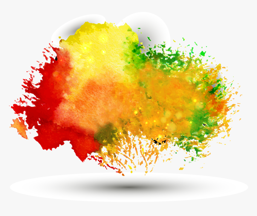Multicolor Background Clipart Images Gallery For Free - Colorful Watercolor Splash Png, Transparent Png, Free Download