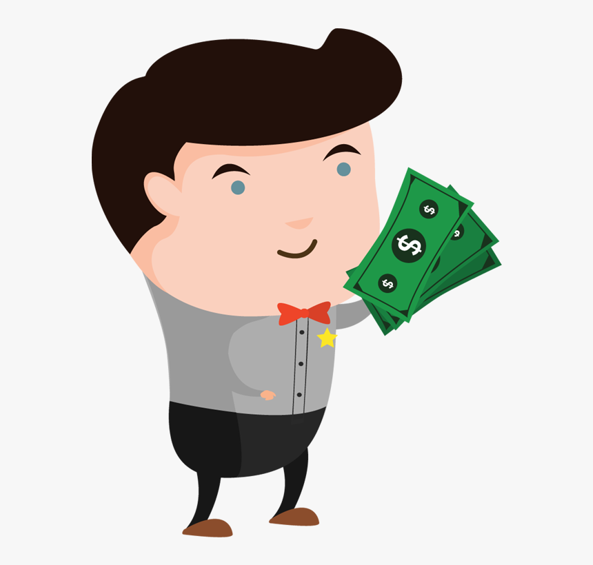 Money -people With Money Clipart - Man With Money Cartoon, HD Png Download, Free Download