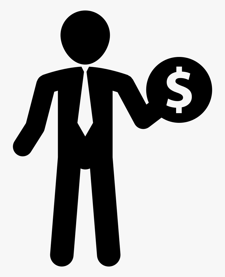 Money Incomes For A Businessman - People With Money Icon, HD Png Download, Free Download