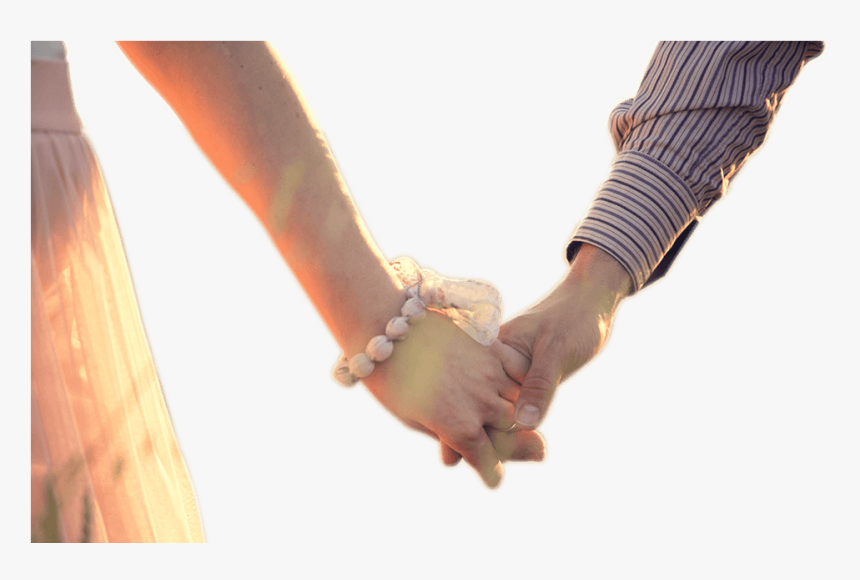Couple Holding Hands Png Png Black And White - Couple Holding 2 Hands, Transparent Png, Free Download