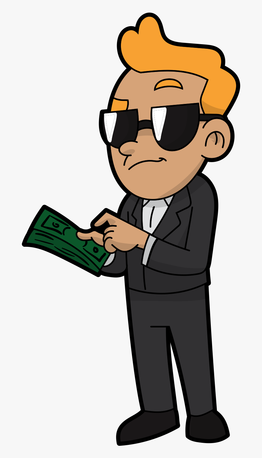 Make Money Clipart Money Man - Man With Money Clipart, HD Png Download, Free Download