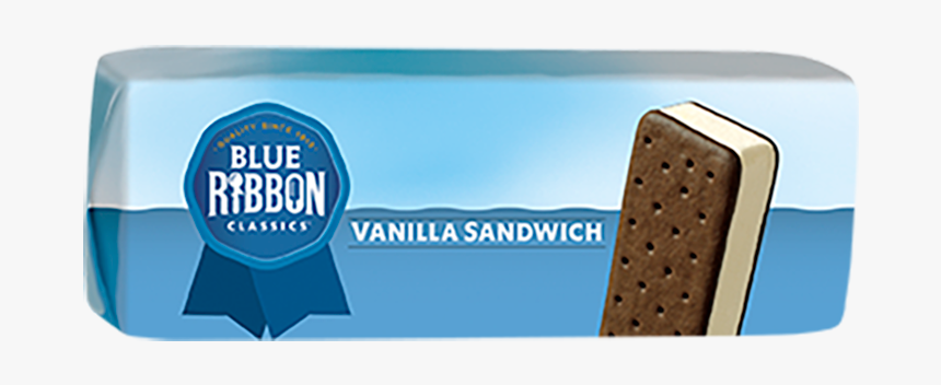 Blue Ribbon Ice Cream Low Fat Vanilla Sandwich, HD Png Download, Free Download