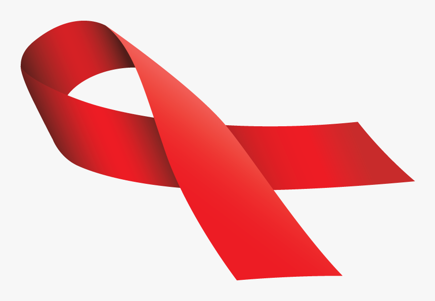 World Aids Day Red Ribbon Hiv-positive People - Aids Ribbon Transparent Background, HD Png Download, Free Download