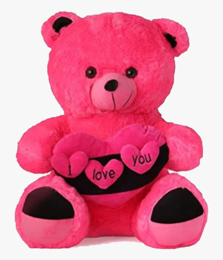 Pink Teddy Bear Png File - Love Teddy Bear Pink Color, Transparent Png, Free Download