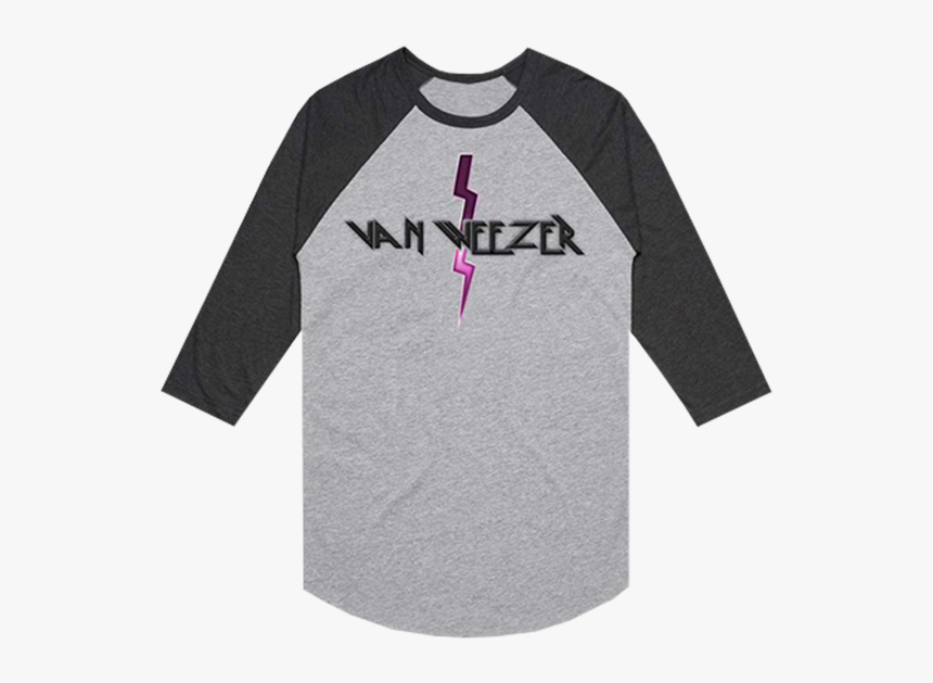 Van Weezer Baseball Tee - Raglan Hitam Abu Polos Png, Transparent Png, Free Download