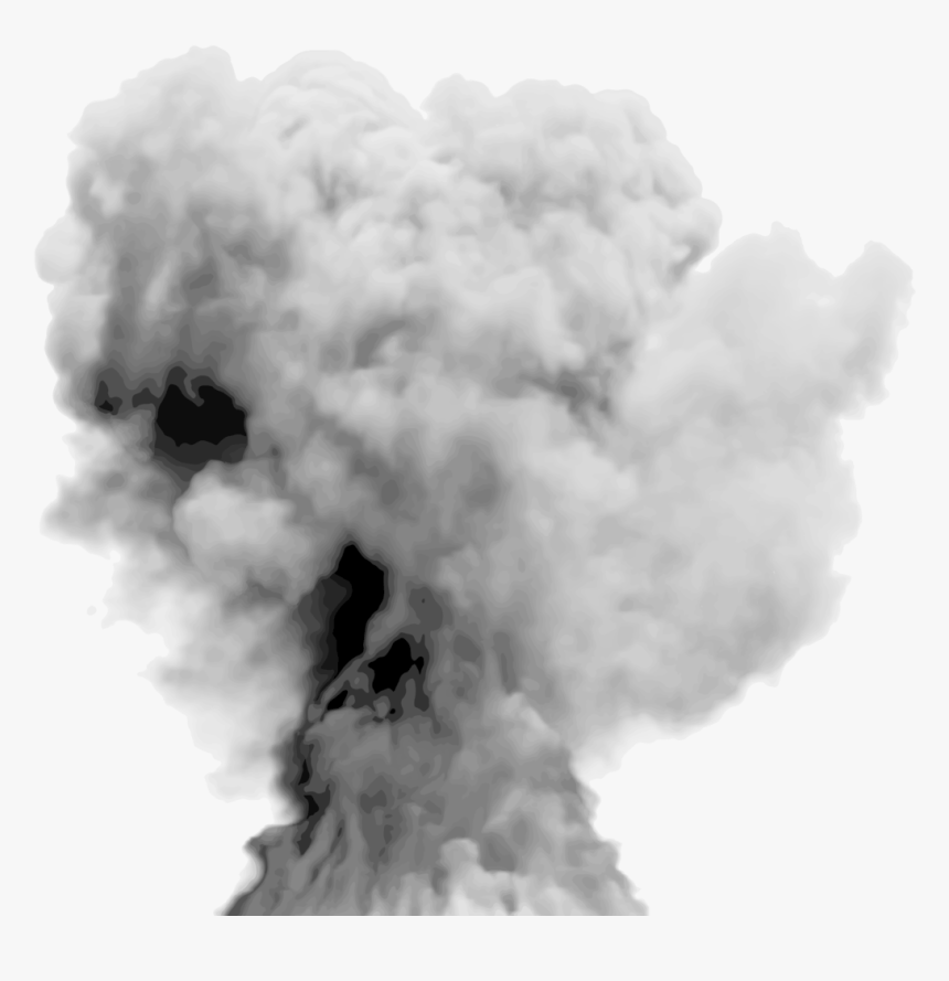 Transparent Dark Smoke Png - Explosion Smoke Transparent Background, Png Download, Free Download