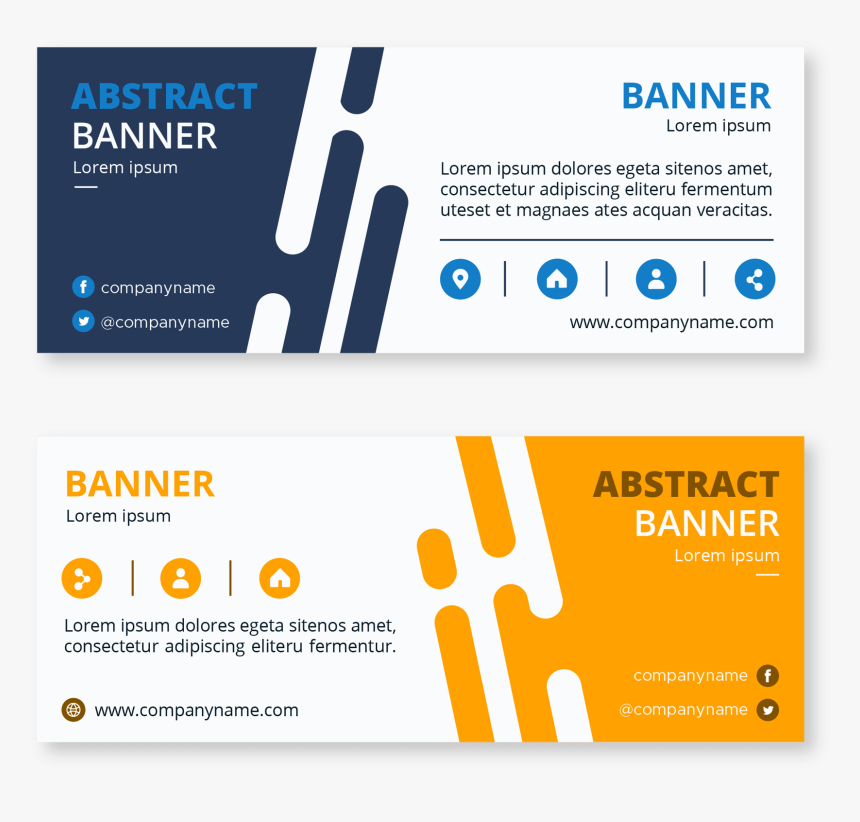 Transparent Abstract Banner Png - Twitter Banners For Business, Png Download, Free Download
