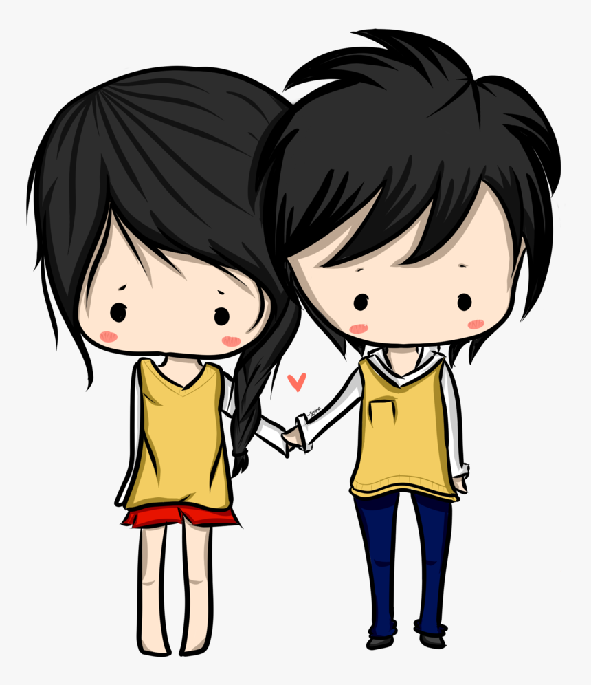 Anime Png Images Transparent Free Download Pngmart - Girl And Boy Drawing Chibi, Png Download, Free Download