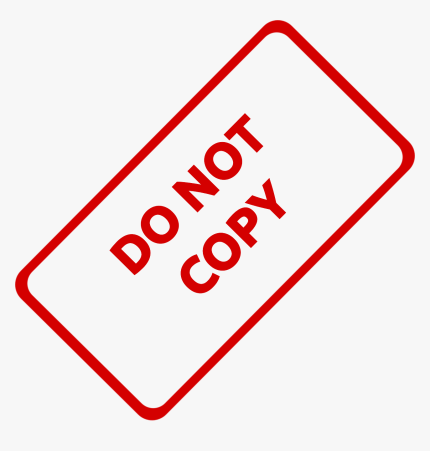 Do Not Copy Business Stamp - Do Not Copy Sign, HD Png Download, Free Download