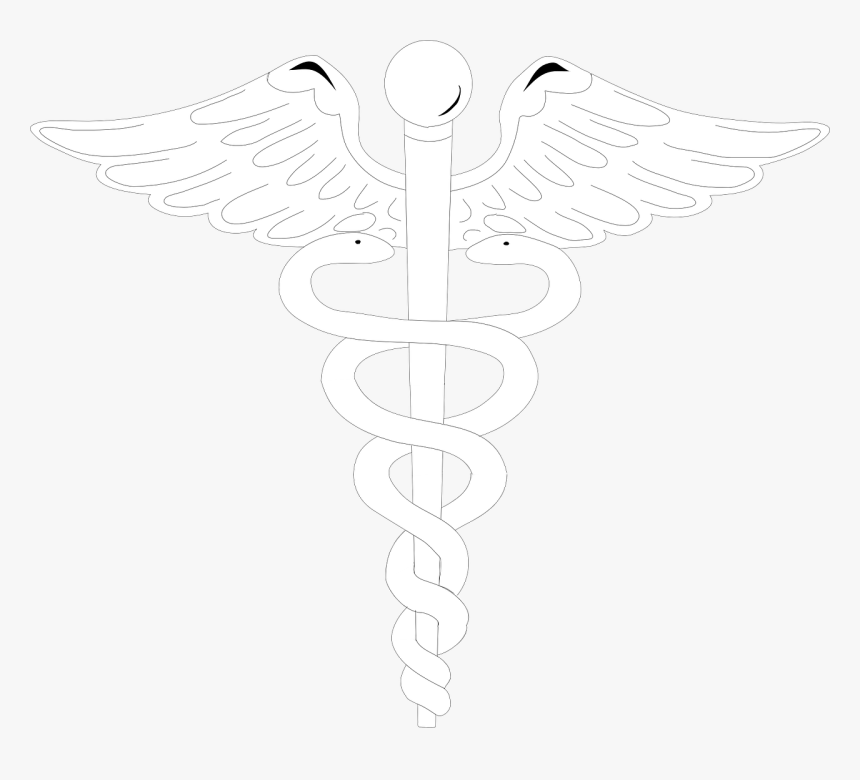 Logo Medical Caduceus Free Photo - White Nursing Symbol Png, Transparent Png, Free Download