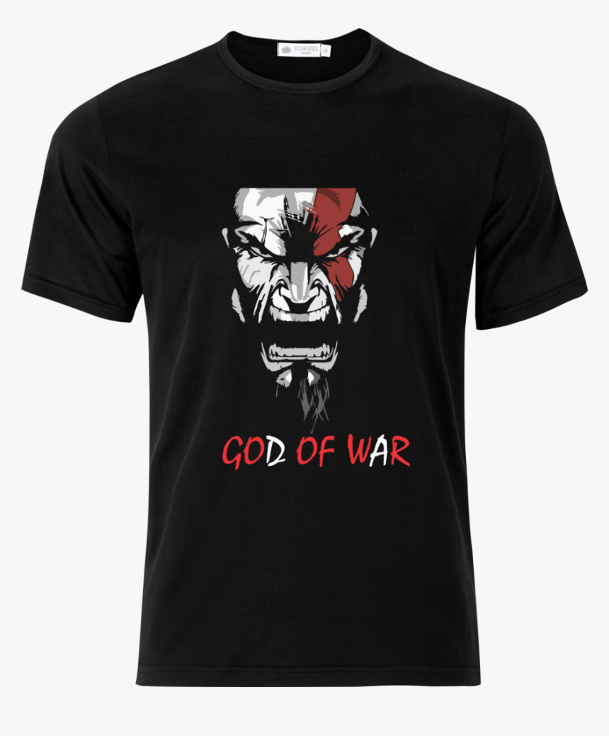 God Of War Kratos Special Half Sleeve T-shirt - Fortnite Where We Dropping Boys T Shirt, HD Png Download, Free Download