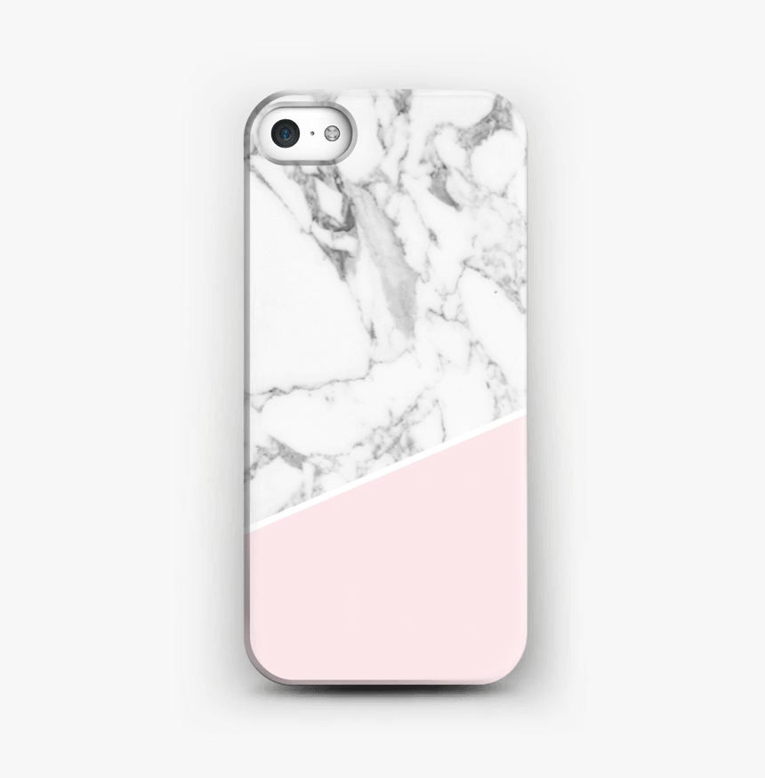 White Marble And Pink Case Iphone 5/5s - White Marble Phone Cases, HD Png Download, Free Download