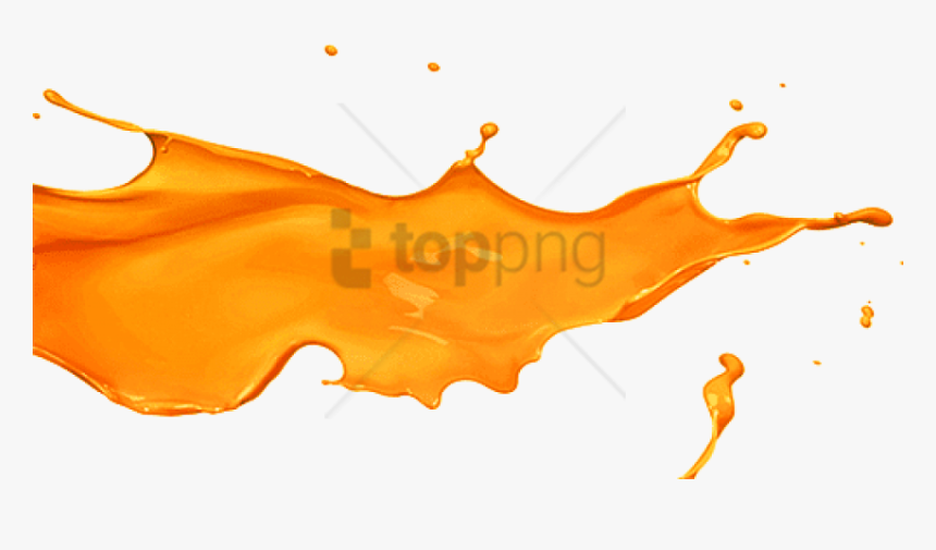 Free Png Orange Juice Splash Png Png Image With Transparent - Orange Color Splash Png, Png Download, Free Download