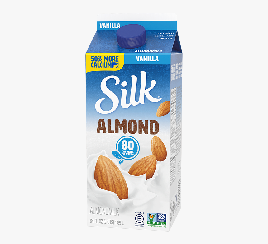 Silk Vanilla Almondmilk - Silk Almond Milk Vanilla, HD Png Download, Free Download