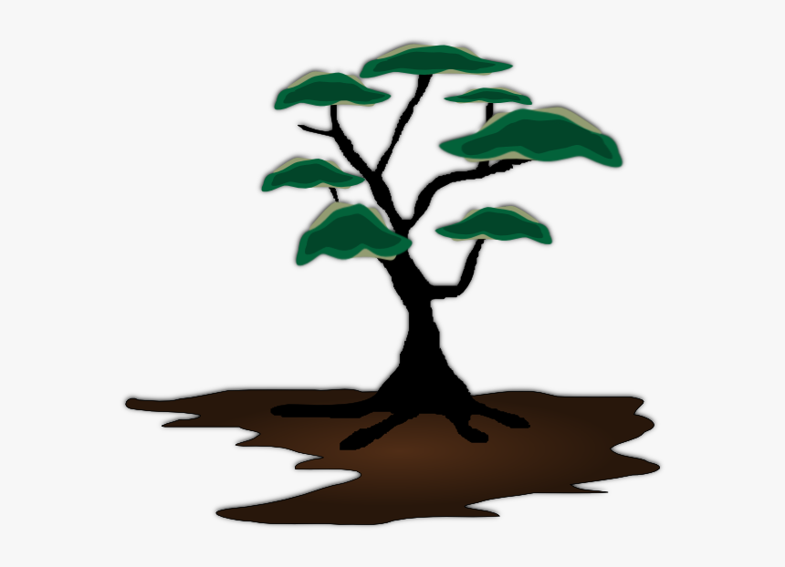 Jungle Tree Clipart Black And White Clip Library Library - African Tree Clipart, HD Png Download, Free Download