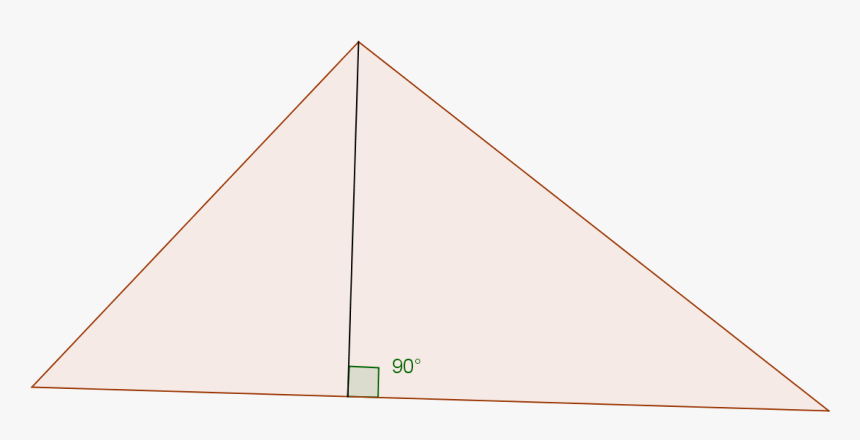 A Triangle Broken Up Into Two Right Triangles - Triangle With At Least Two Right Angles, HD Png Download, Free Download
