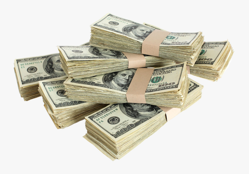 Stacks Of Money Transparent Background, HD Png Download, Free Download