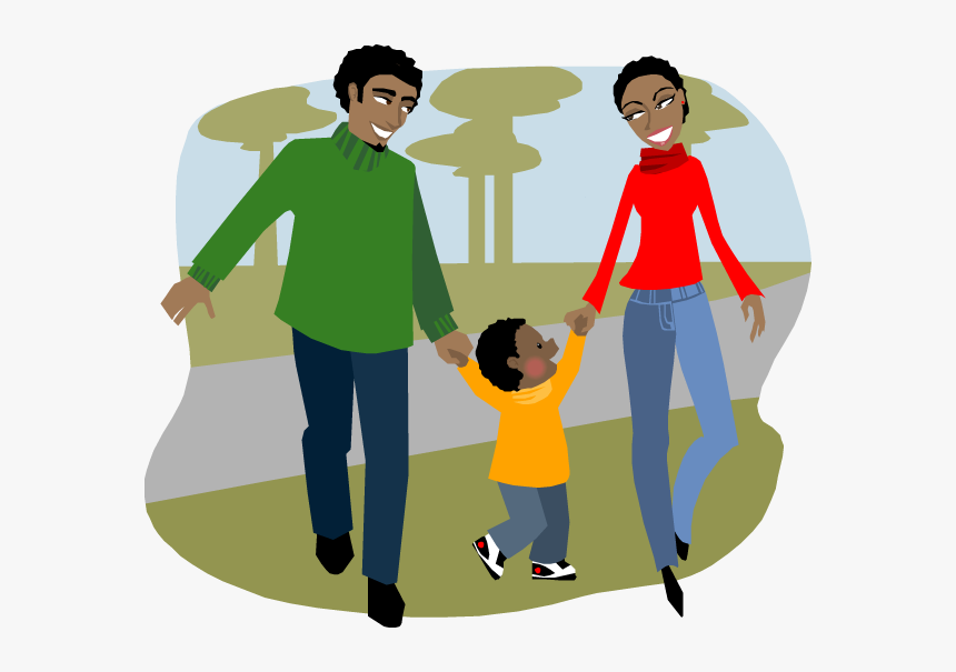 Family Fun Day Health - Family Walk Cartoon Png, Transparent Png, Free Download