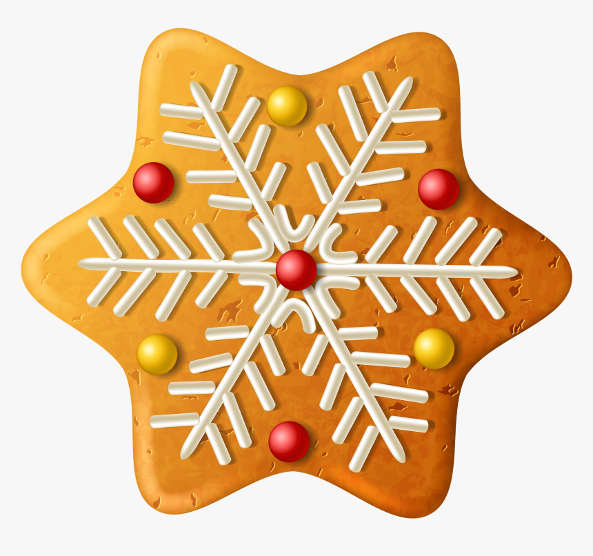 Christmas Cookie Snowflake Png Clipart Image - Christmas Cookie Clipart, Transparent Png, Free Download