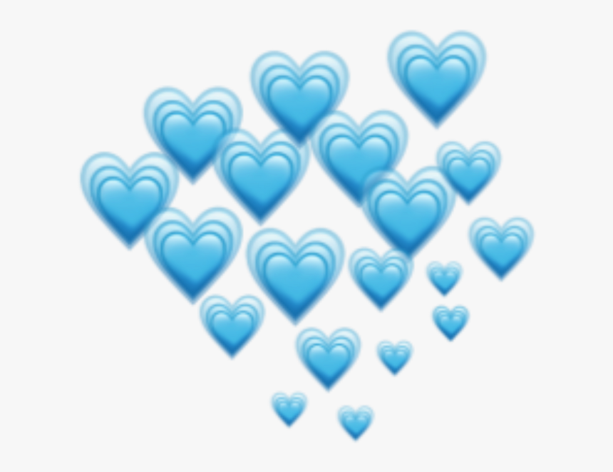 Blue Hearts Heart Emoji Emojis Freetoedit Remixit - Blue Heart Emojis Png, Transparent Png, Free Download