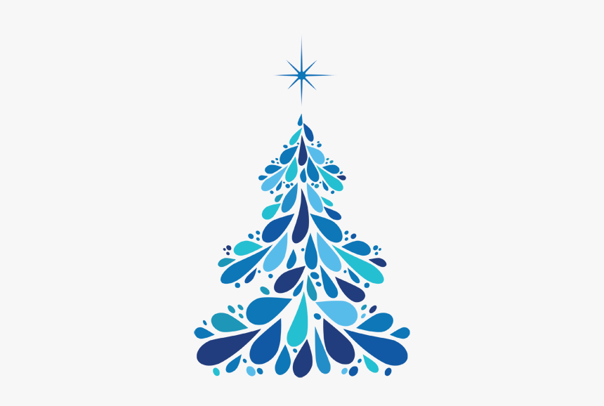 Blue Christmas Tree Png - Christmas Vector, Transparent Png, Free Download
