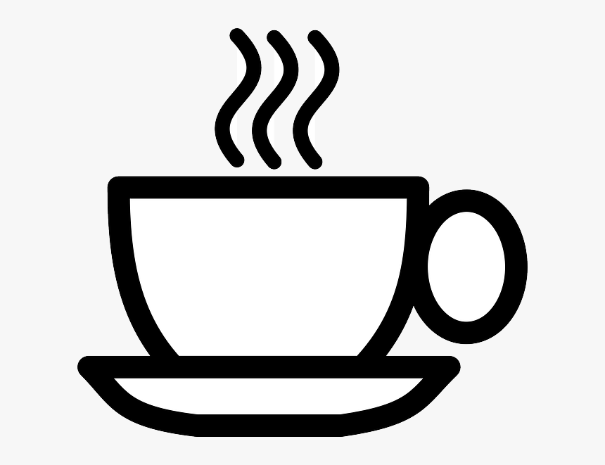 Coffee Clipart Black And White, HD Png Download, Free Download