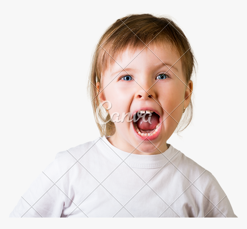 Clip Art Cute Little Girl Photos - Little Girl Screaming Png, Transparent Png, Free Download