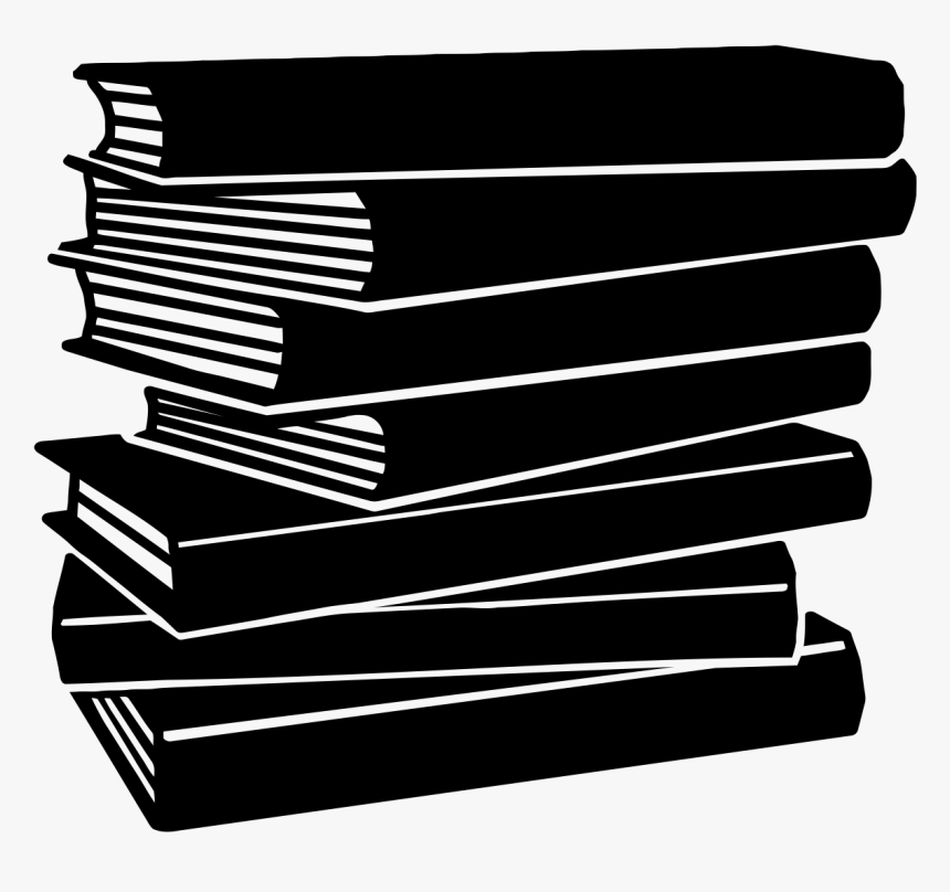 Stack Of Books Png - Black And White Books Png, Transparent Png, Free Download