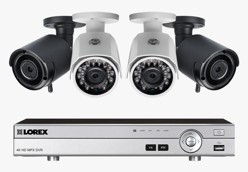 8-channel System With 2 Wireless And 2 Hd 1080p Resolution - High Tech Security Camera Systems, HD Png Download, Free Download