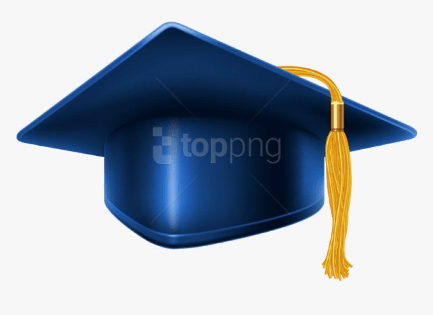 School Clipart, Graduation Caps, High Quality Images, - Blue Graduation Cap Clipart, HD Png Download, Free Download