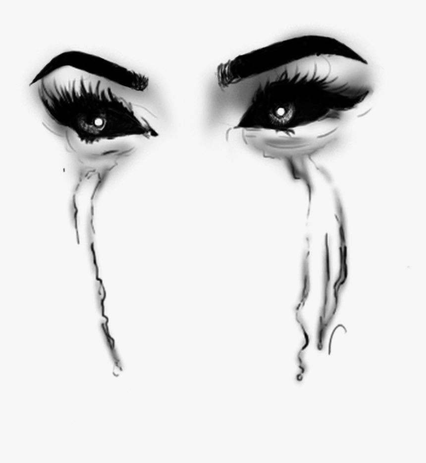 Transparent Evil Eyes Clipart - Transparent Black Tears Png, Png Download, Free Download