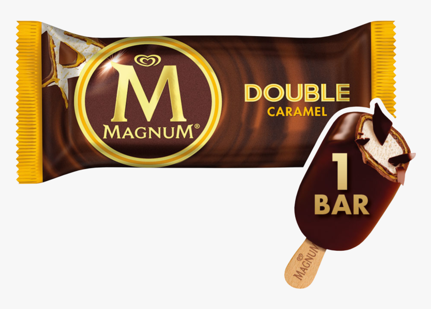 Double Caramel En - Magnum Double Chocolate Vanilla, HD Png Download, Free Download