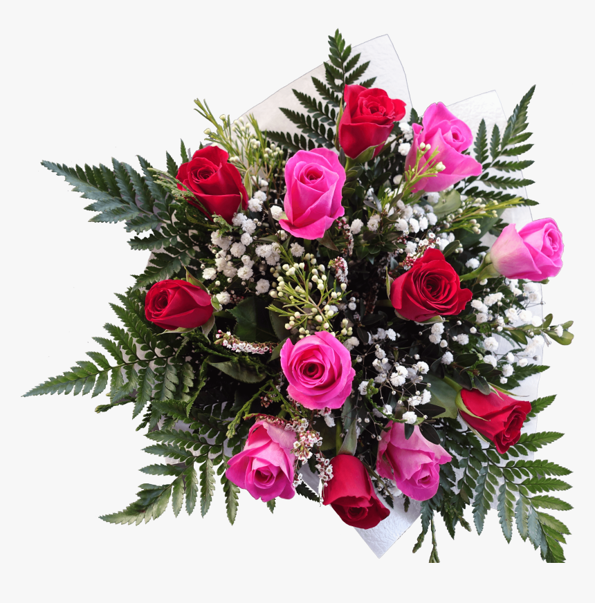 Pink Rose Bouquet - Garden Roses, HD Png Download, Free Download
